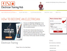 Tablet Screenshot of electriciantraininghub.com